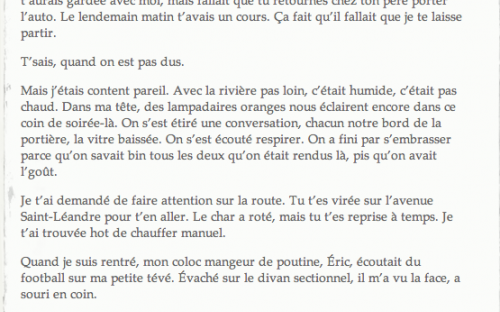 «Ça fait quatorze ans», 3 octobre 2013, site Le carnet de flânage.