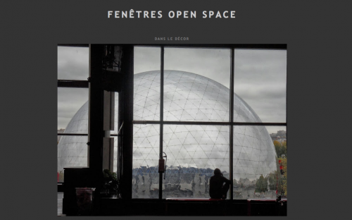 Page d’accueil du site Fenêtre open space.