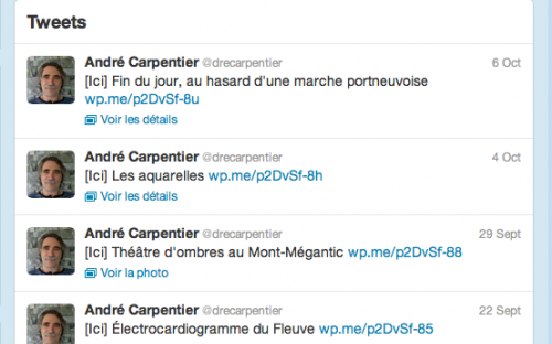 Compte twitter d’André Carpentier. 