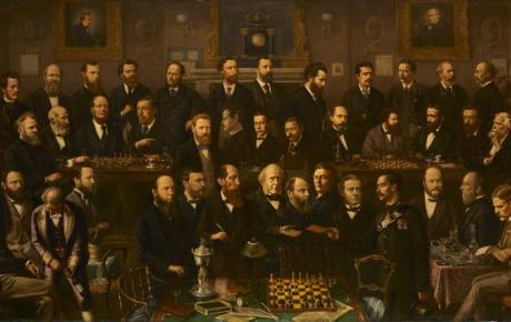 Chess players (1874-1880) par Anthony Rosenbaum. © National Portrait Gallery, London