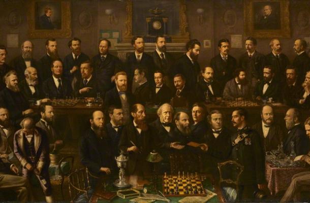 Chess players (1874-1880) par Anthony Rosenbaum. © National Portrait Gallery, London