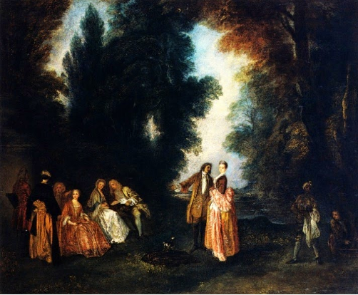 Antoine Watteau, «La conversation»