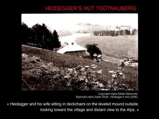 Fig. 11: Meller-Marcovitz, Digne. «Heidegger's Hut: Todtnauberg»