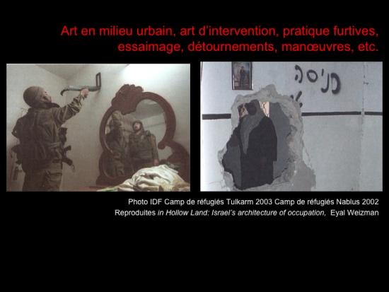 Fig. 28: IDF. 2003. «Art en milieu urbain, art d'intervention...» 