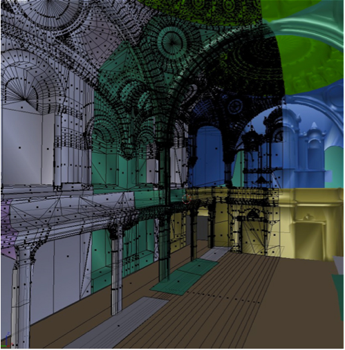 Fig. 2: Vesac, Jean-Ambroise. 2012. «La retopologie de la chapelle»