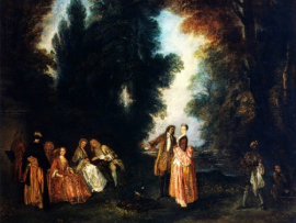 Antoine Watteau, «La conversation»